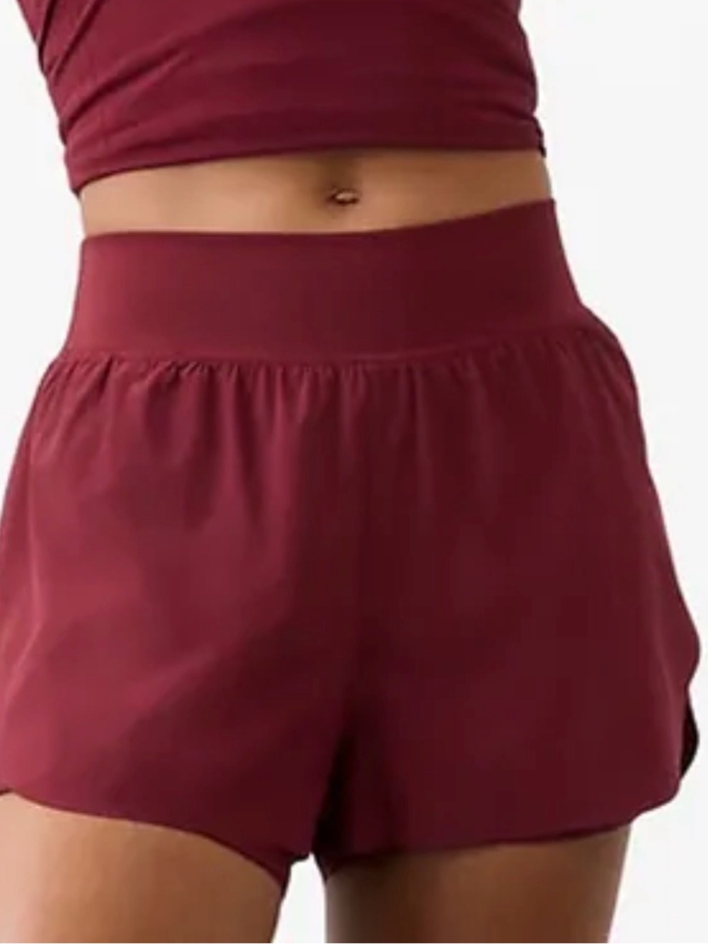 Athleta Women's Burgundy Athletic Shorts